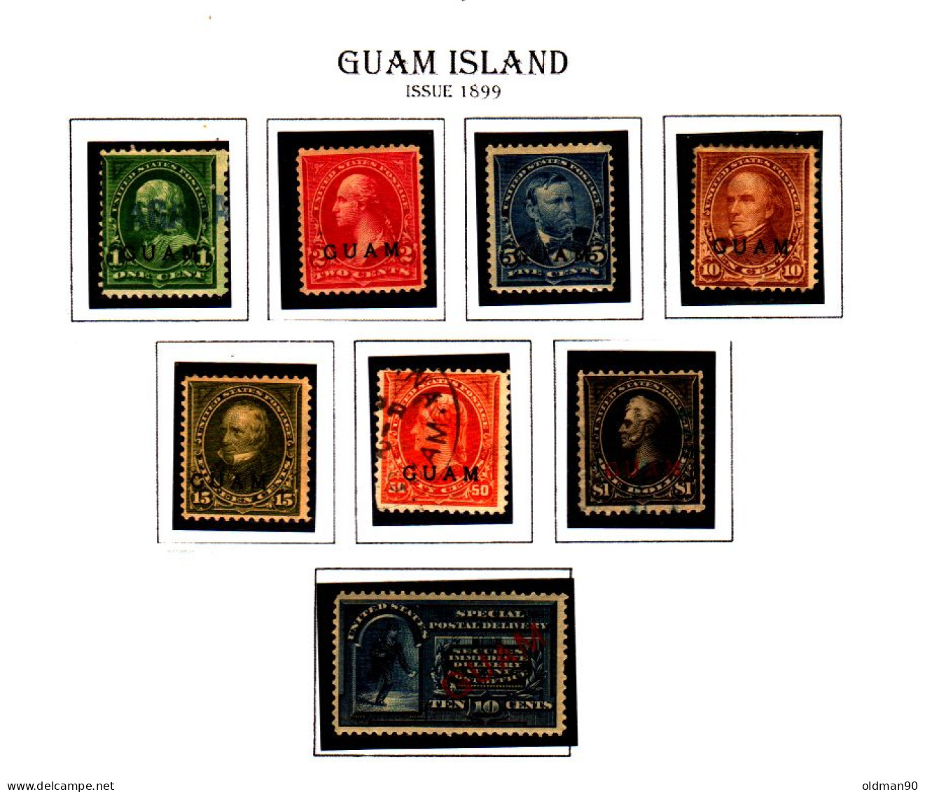 DB-257- U.S.A.- Valori Emessi Per L'isola Di Guam (o) Used - Qualità A Vostra Opinione. - Guam