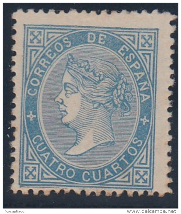 ESPAÑA 1867 - Edifil #88 - MLH * - Unused Stamps