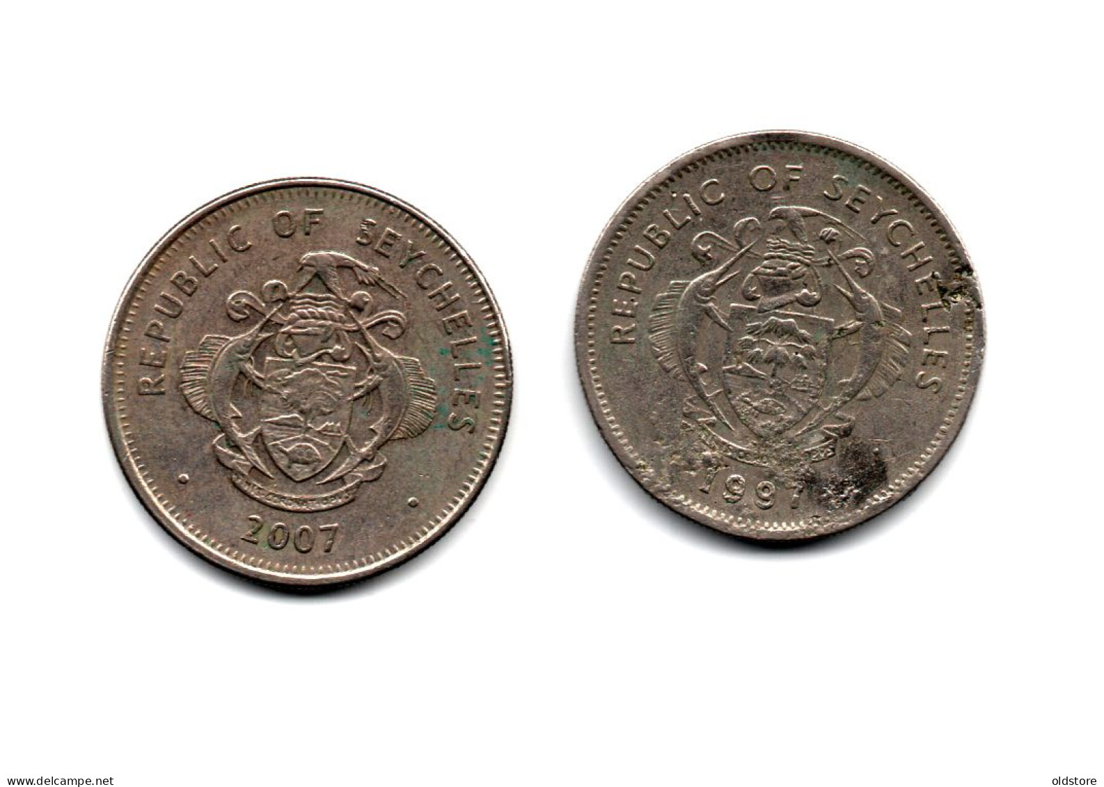 Seychelles Coins - 1 Rupee Old Rare (( ERROR ))  Coin - ND 1997 #5 - Seychellen