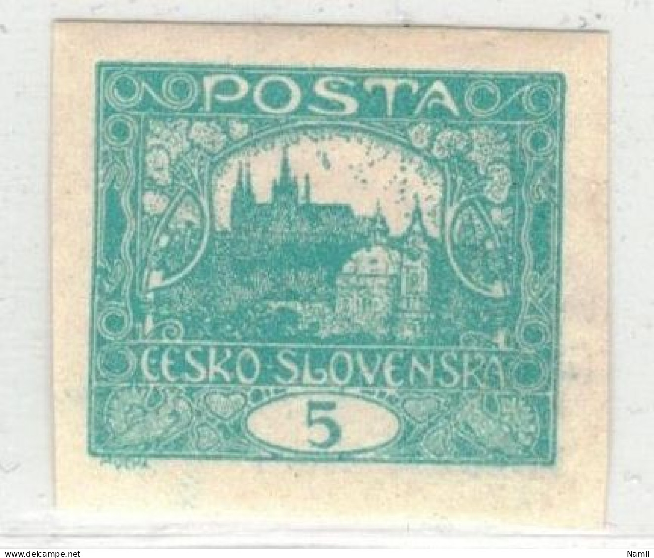 Tchécoslovaquie 1918 Mi 24 (Yv 4), (MH)* Trace De Charniere - Ungebraucht