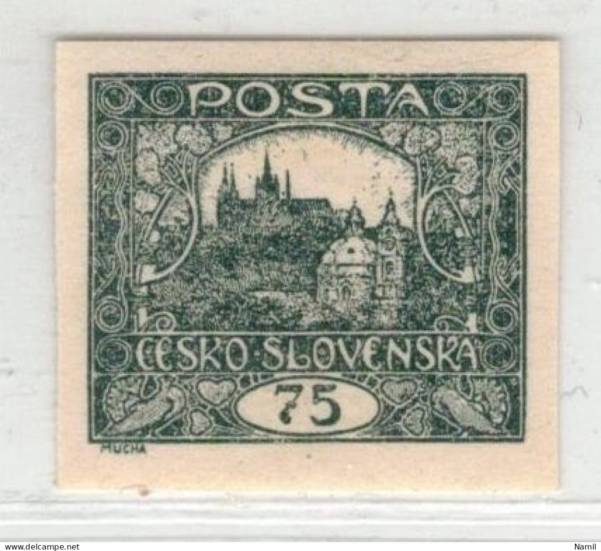 Tchécoslovaquie 1918 Mi 31 (Yv 18), (MH)* Trace De Charniere - Unused Stamps