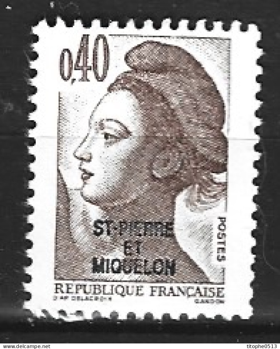 SAINT-PIERRE-ET-MIQUELON. N°459 Oblitéré De 1986. Liberté De Gandon. - Used Stamps