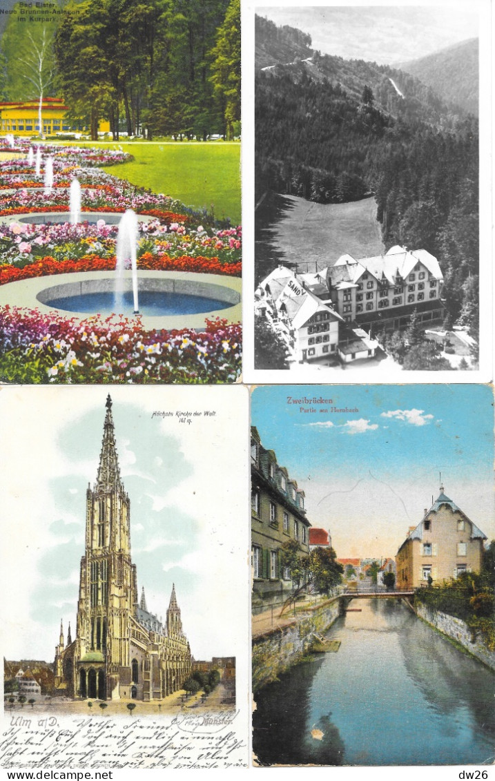 Lot n° 179 de 140 cartes tous Pays sauf France (Europe, Amérique, Afrique, Asie) Villes, villages, petites animations