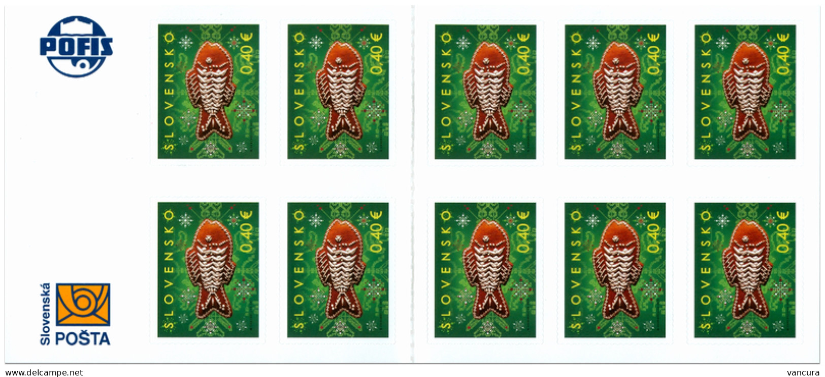 Booklet 506 Slovakia Christmas 2011 - Unused Stamps