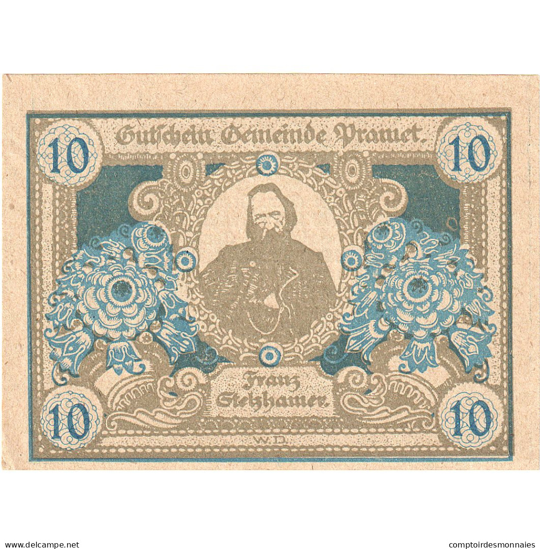 Autriche, Pramet, 10 Heller, Portrait, 1920, 1920-11-30, SPL, Mehl:FS 781a - Oesterreich