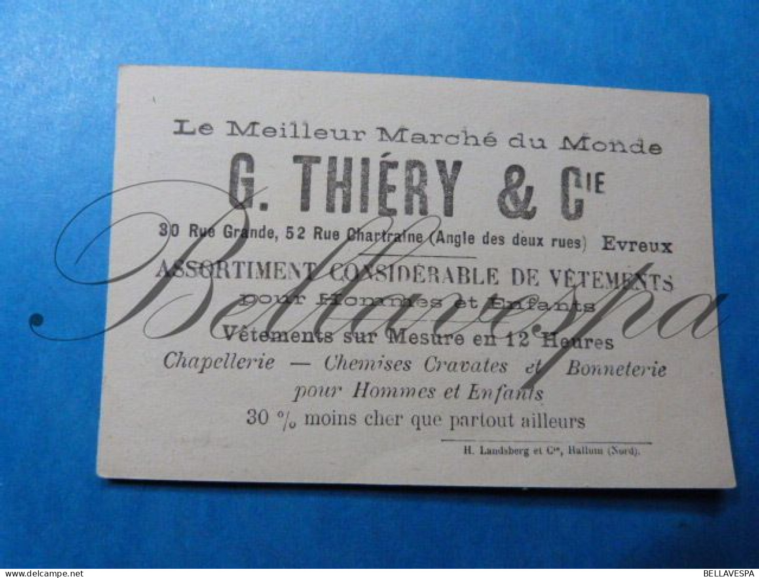 G.Thiery & Co Lot X 5  Prenten - Au Bon Marché
