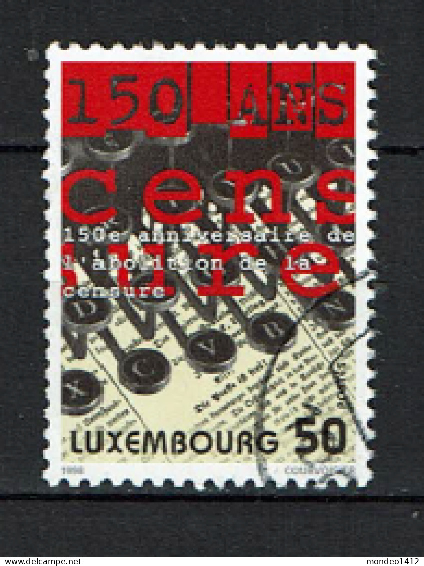 Luxembourg 1998 - YT 1393 - The 150th Anniversary Of The Abolition Of Censorship, Abolition De La Censure - Gebruikt