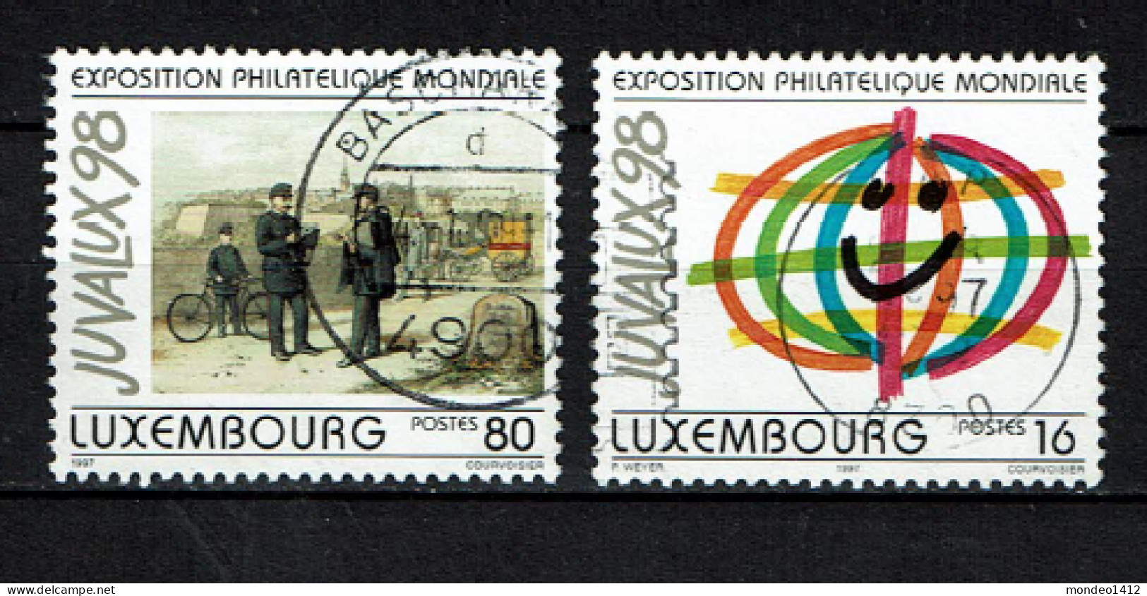 Luxembourg 1997 - YT 1373/1374 - World Philatelic Exhibition JUVALUX '98, Luxembourg City - Gebruikt