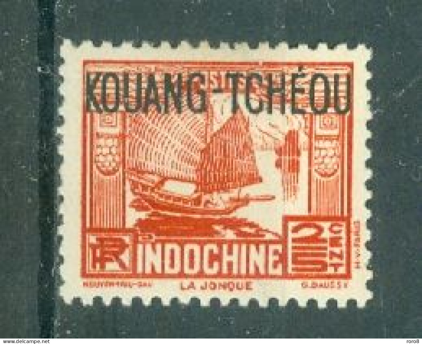 KOUANG-TCHEOU - N°99* MH Trace De Charnière SCAN DU VERSO. Timbres D'Indochine De 1931-39 Surchargés. - Nuevos