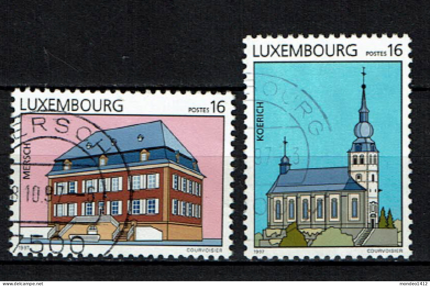 Luxembourg 1997 - YT 1363/1364 - Tourism, Mersch, Koerich - Used Stamps