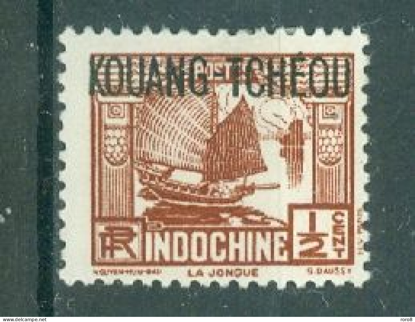 KOUANG-TCHEOU - N°100* MH Trace De Charnière SCAN DU VERSO. Timbres D'Indochine De 1931-39 Surchargés. - Unused Stamps