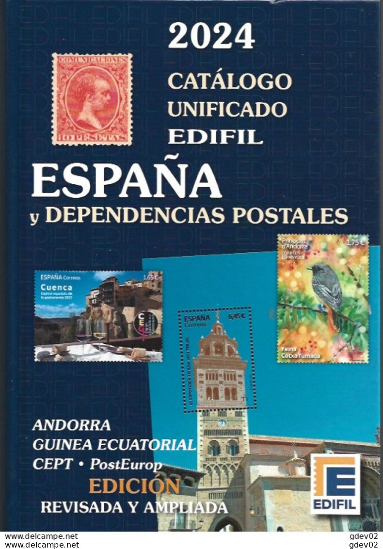 ESLICAT24-L4475PC-TLIBROSESPOTROS.España Spain Espagne LIBRO CATALOGO DE SELLOS EDIFIL 2024.¡¡¡¡¡¡¡NOVEDAD! !!!!!!!!!! - Andere & Zonder Classificatie