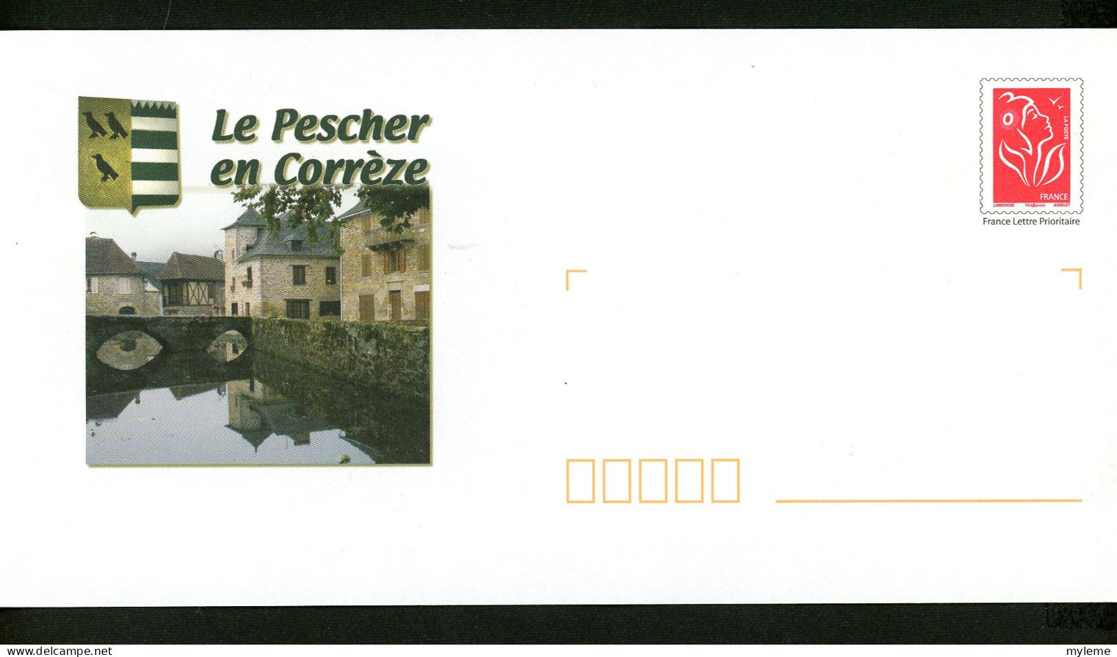 AC14-4 France PAP Timbre N° 3744  Visuel Le Pescher En Corrèze - PAP: Ristampa/Lamouche