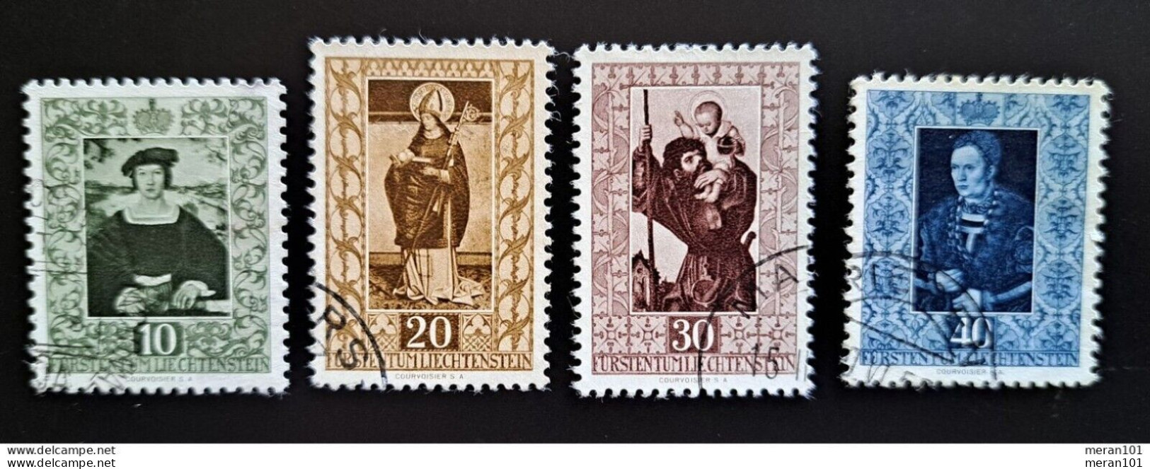 Liechtenstein 1953, Mi 311-14 Gestempelt "Gemälde IV" - Gebraucht