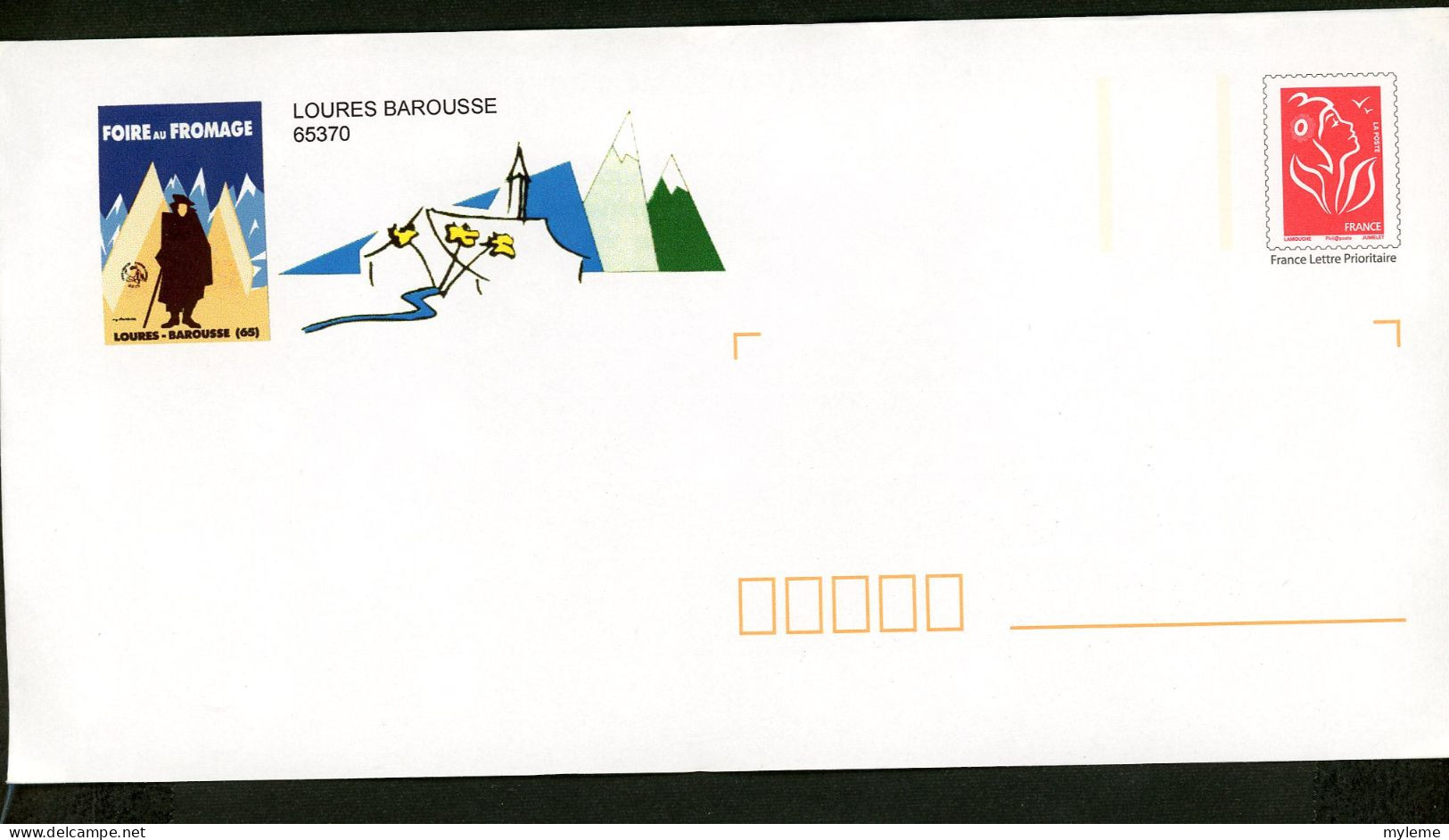 AC14-5 France PAP Timbre N° 3744  Visuel Loures Barousse - PAP: Ristampa/Lamouche