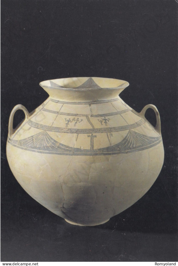 CARTOLINA  POLICORO,MATERA,BASILICATA-MUSEO NAZIONALE DELLA SIRITIDE-OLLA CON DECORAZIONE GEOMETRICA-NON VIAGGIATA - Matera