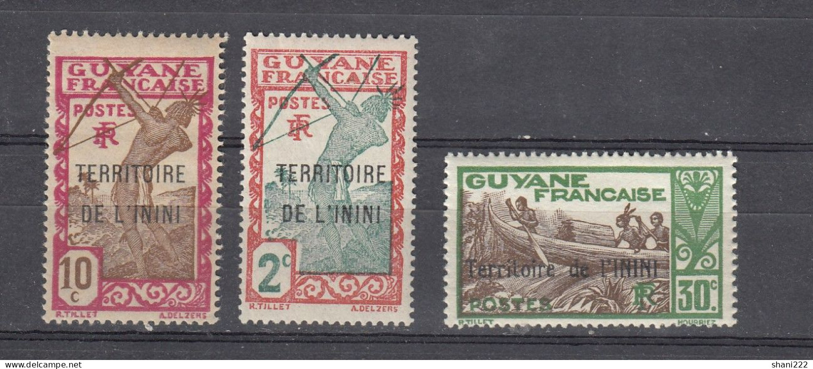 Inini, 1932 - 3 Definitives Stamps MH (e-80) - Nuevos