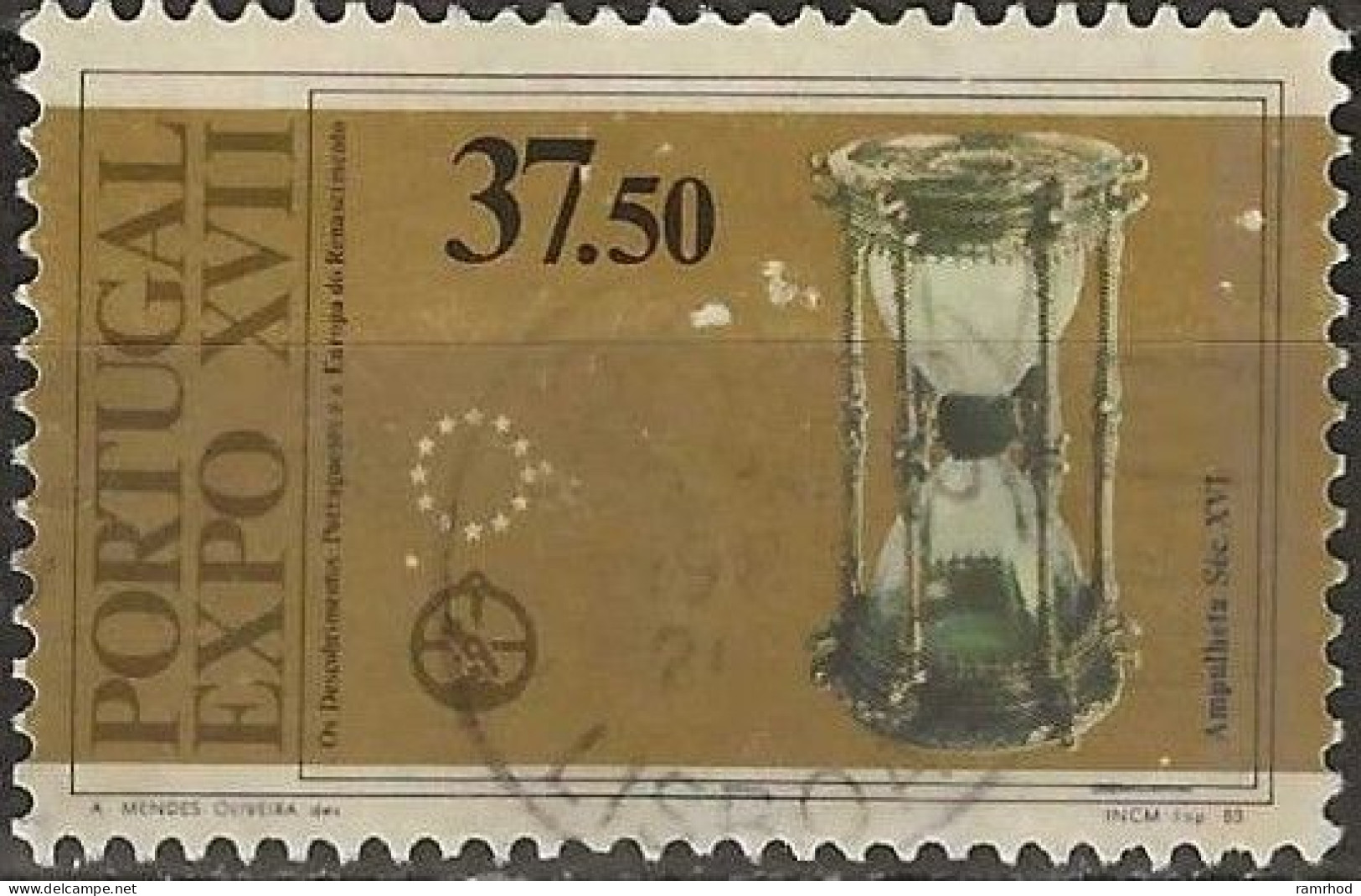 PORTUGAL 1983 Expo XVII Council Of Europe Exhibition - 37e.50 - Hour Glass (16th-century) FU - Used Stamps