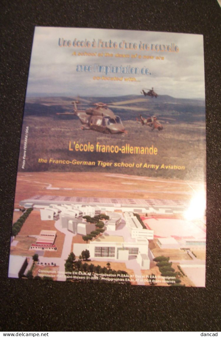 ALAT   - AVIATION  - EAALAT   - HELICOPTERE  - MILITARIA -  DEPLIANT - PORTE DOCUMENTS -( Pas De Reflet Sur L'original ) - Luftfahrt & Flugwesen