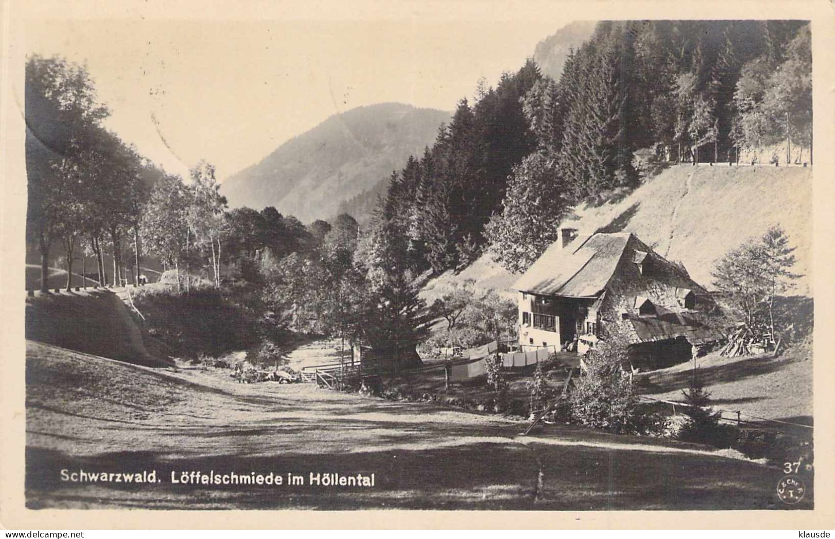 Löffelschmiede Im Höllental Gel.192? - Höllental