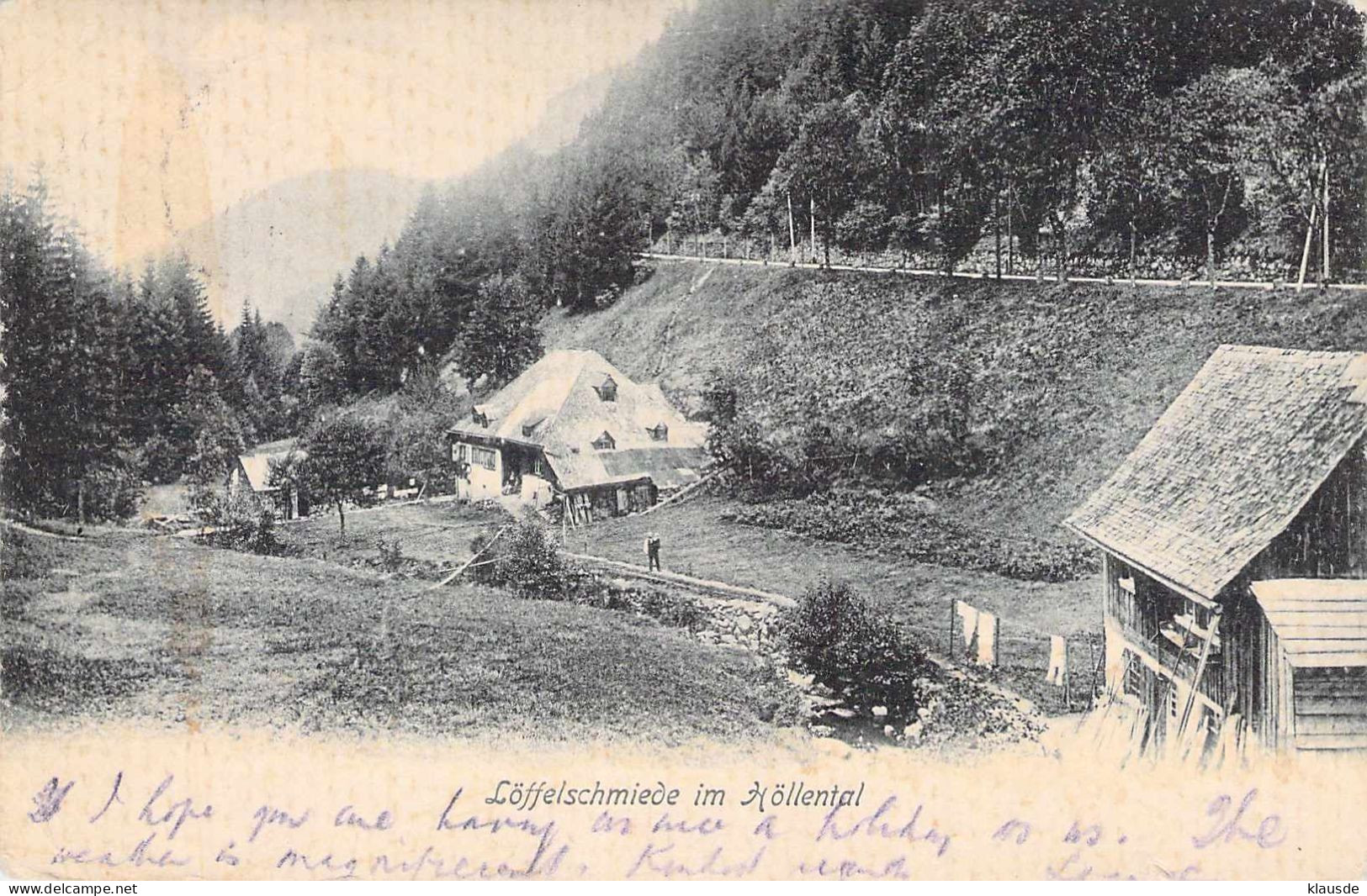 Löffelschmiede Im Höllental Gel.1907 - Höllental