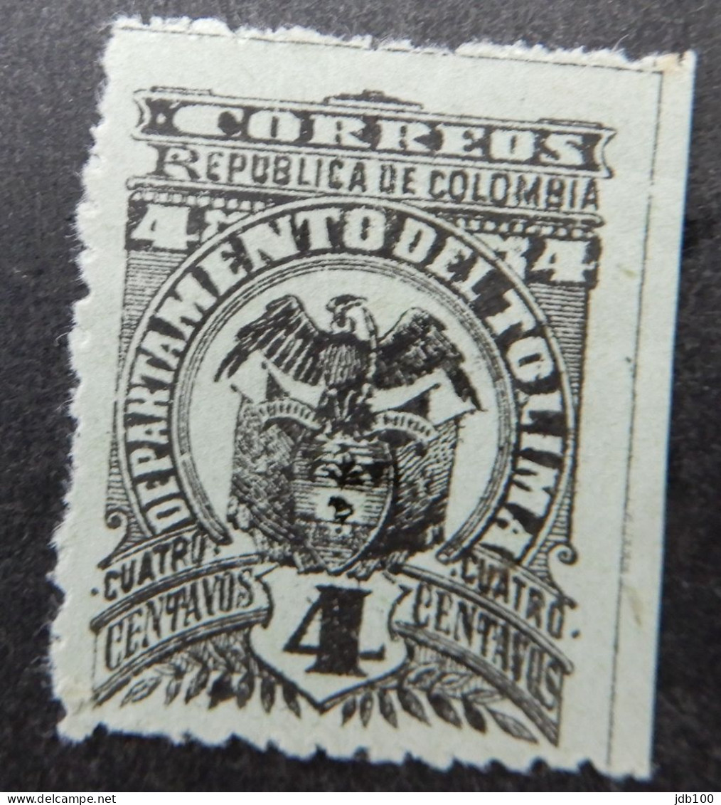 Colombia 1903 1904 (1) Coat Of Arms Departemento Del Tolima - Colombie