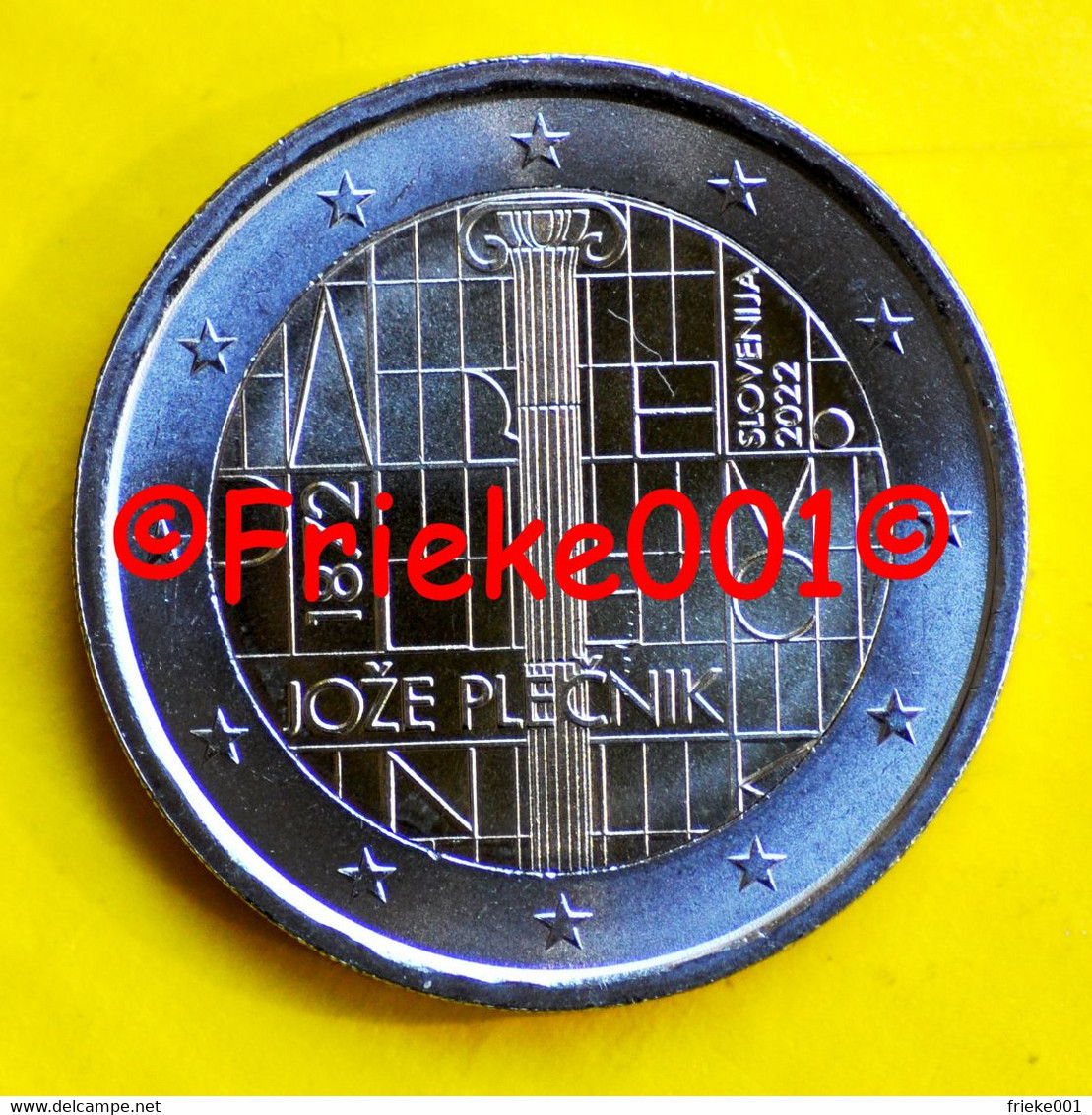 Slovenië - 2 Euro 2022 Comm.(Joze Plecnik) - Slowenien