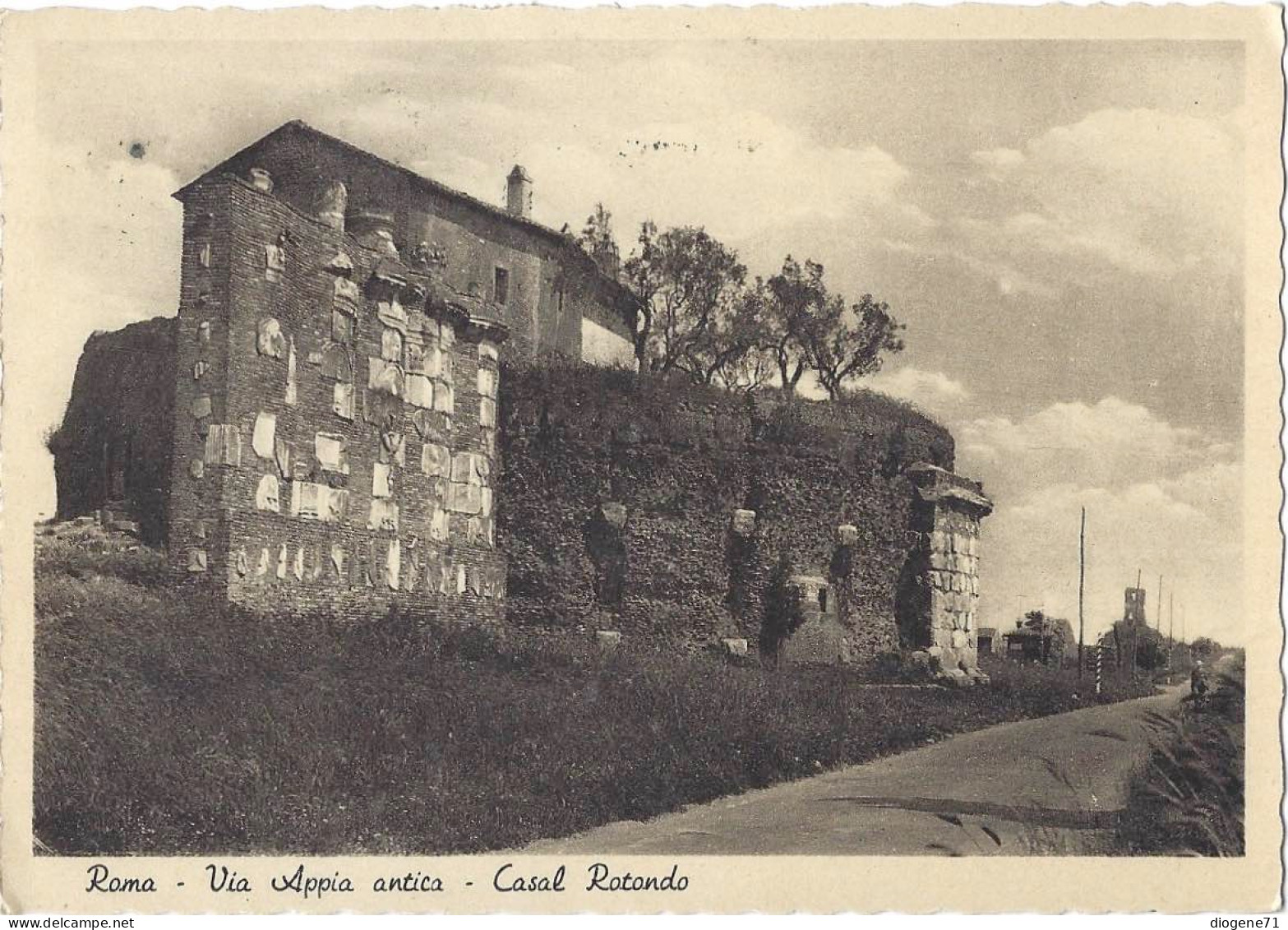 Roma Via Appia Antica Casal Rotondo GF 1951 Animata - Places