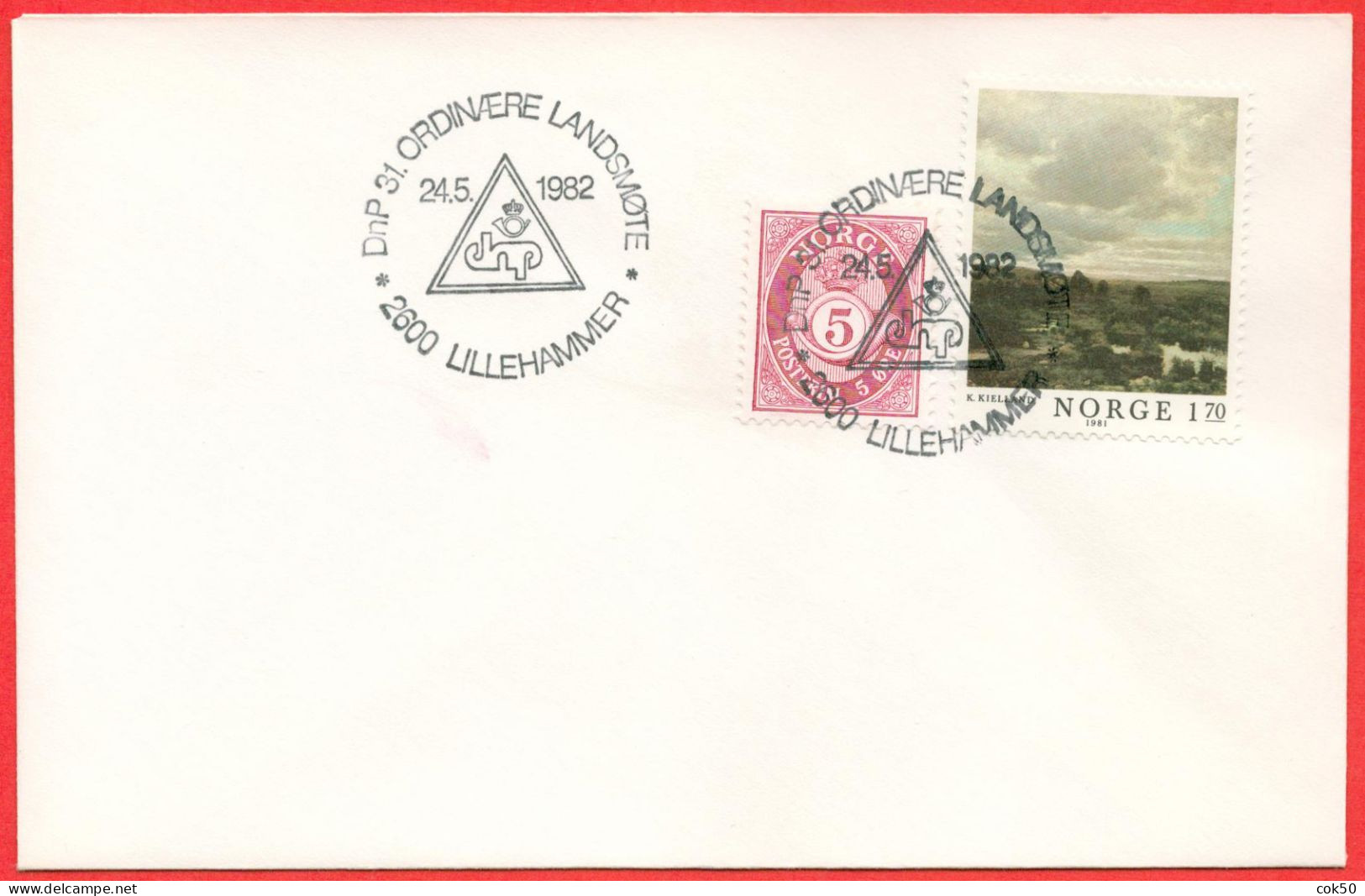 NORWAY - Lillehammer 1982.05.24 «DnP (postal Organization) 31st Ordinary National Meeting» - Poste