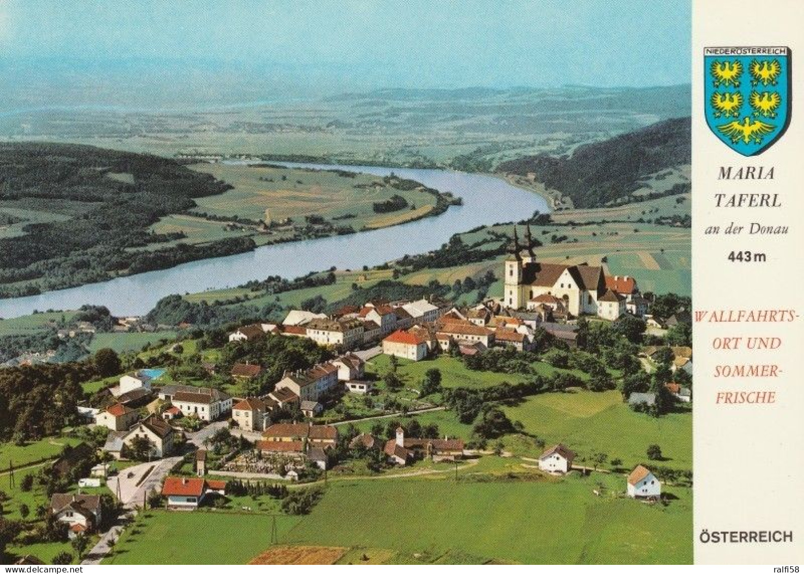 4 AK Österreich / Niederösterreich * Blick Auf Maria Taferl - Mit Der Wallfahrtskirche Und Eine Innenansicht Der Kirche - Maria Taferl