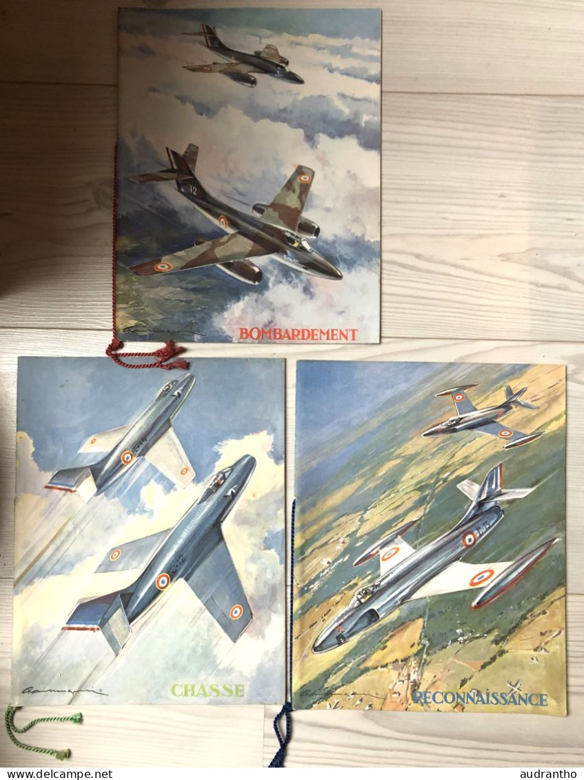 Album ESCADRILLES - 3 Brochures Illustrées De 300 Insignes D'escadrilles - Aviation Militaire - Général Lechères - Armée De L'air