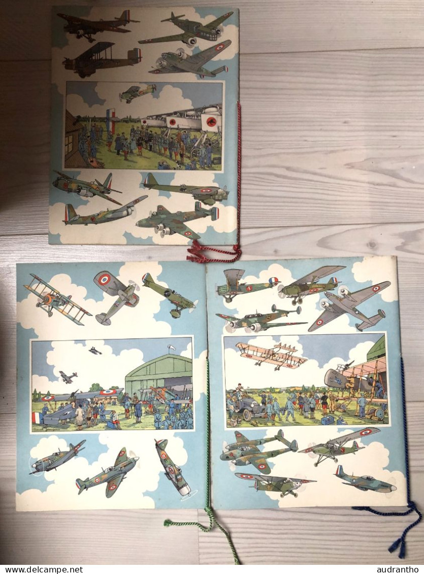 Album ESCADRILLES - 3 Brochures Illustrées De 300 Insignes D'escadrilles - Aviation Militaire - Général Lechères - Airforce