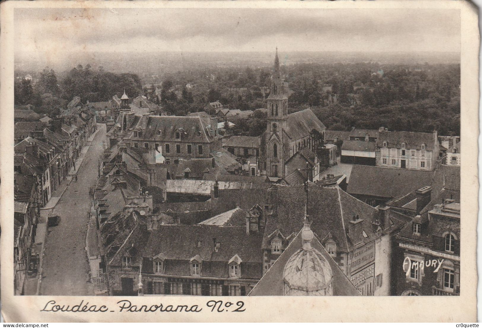 # 22600 LOUDEAC / PANORAMA Et CHAPELLE NOTRE DAME Des VERTUS   (lot De 2 CP) - Loudéac