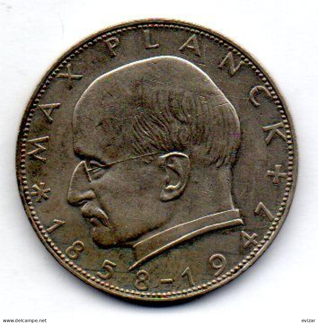 GERMANY - FEDERAL REPUBLIC, 2 Mark, Copper-Nickel, Year 1958-G, KM # 116 - 2 Marcos