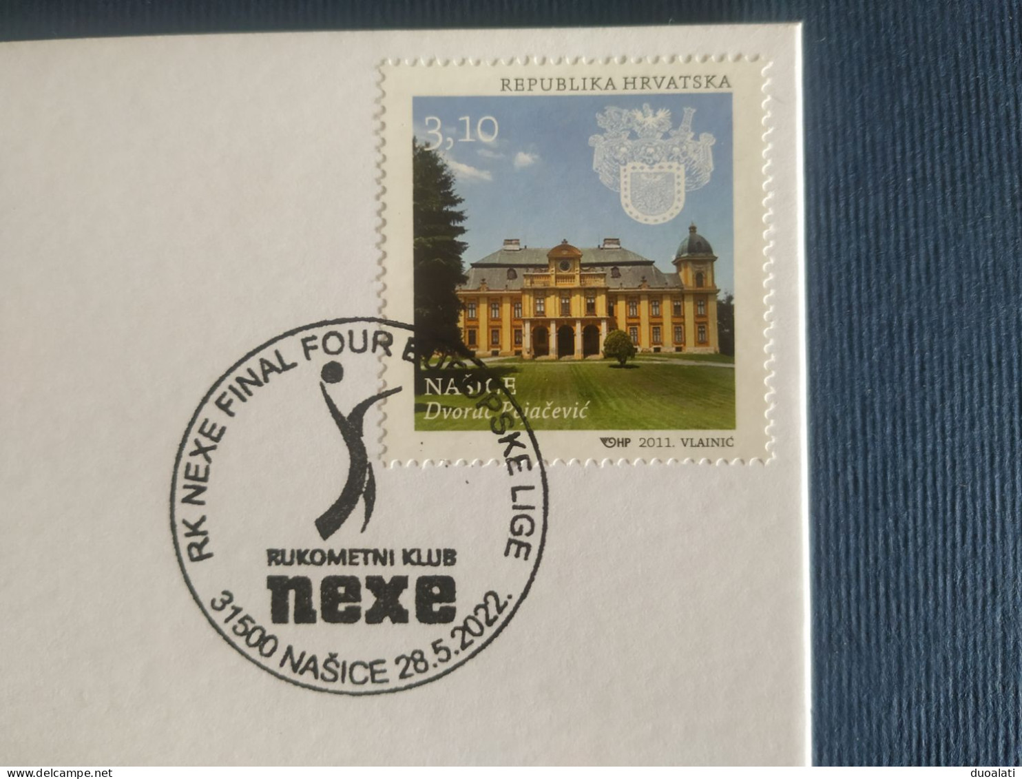 Croatia 2022 Handball EHF Finals Men Portugal Benfica Wisla Plock SC Magdeburg Nexe Stationery & Commemorative Postmark - Handball