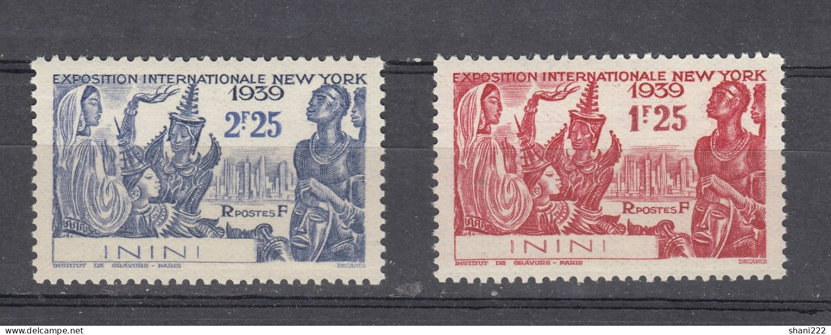 Inini, 1939 - International  Exhibition In New York  MNH (e-84) - Unused Stamps