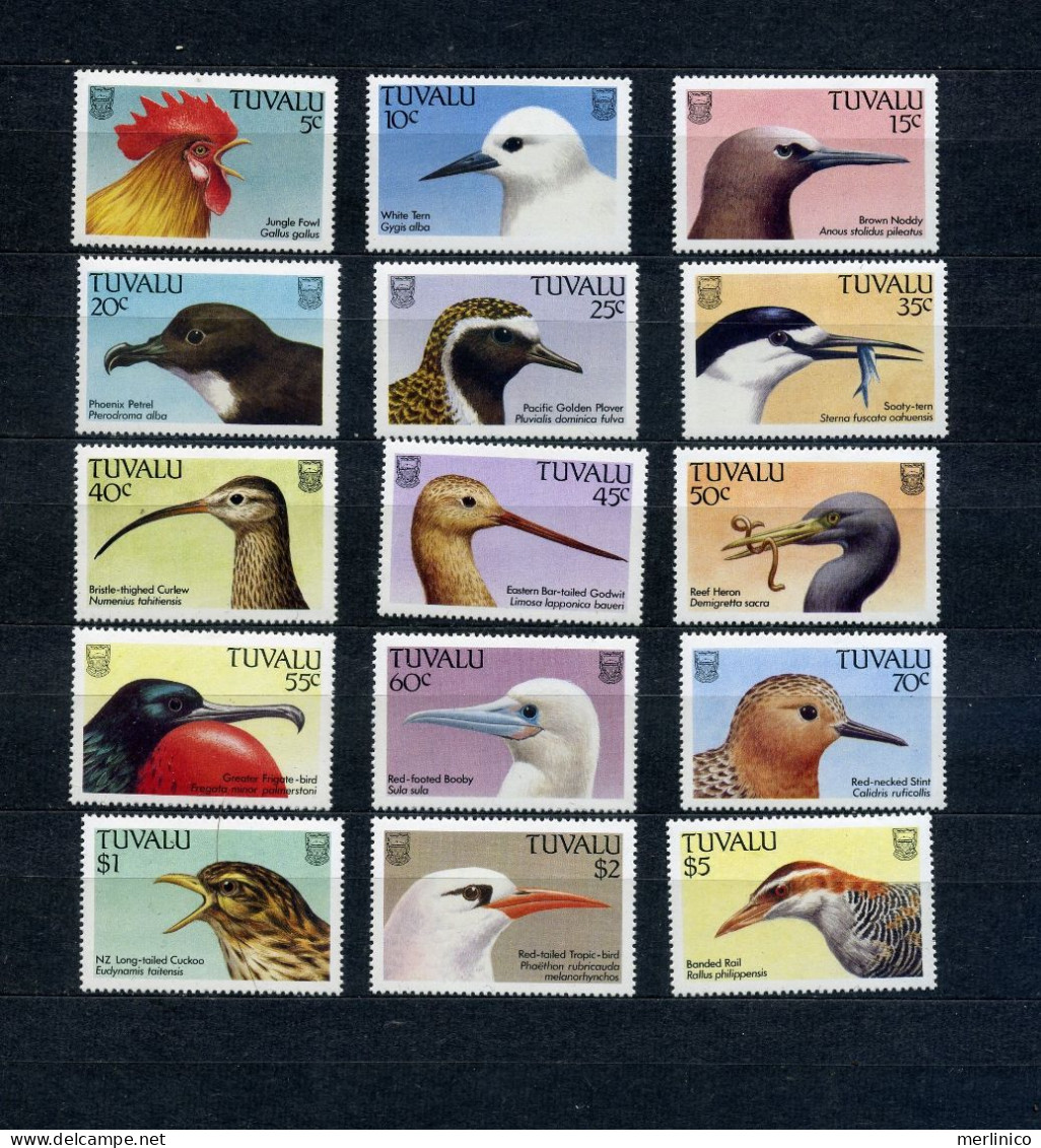 Tuvalu 1988 - Birds, Tropical - Cuckoos & Turacos