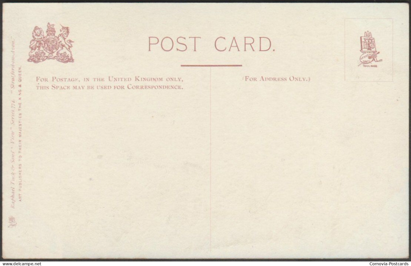 Memorial Theatre, Stratford-on-Avon, Warwickshire, C.1905 - Tuck's View Postcard - Stratford Upon Avon