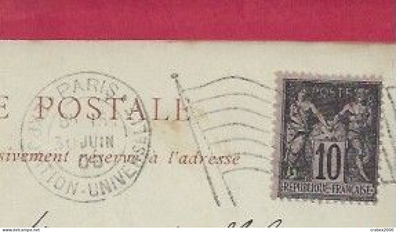 Y&T N°103   CAD EXPO UNIVERSELLE  PARIS    Vers   ALBI      1900 - Storia Postale