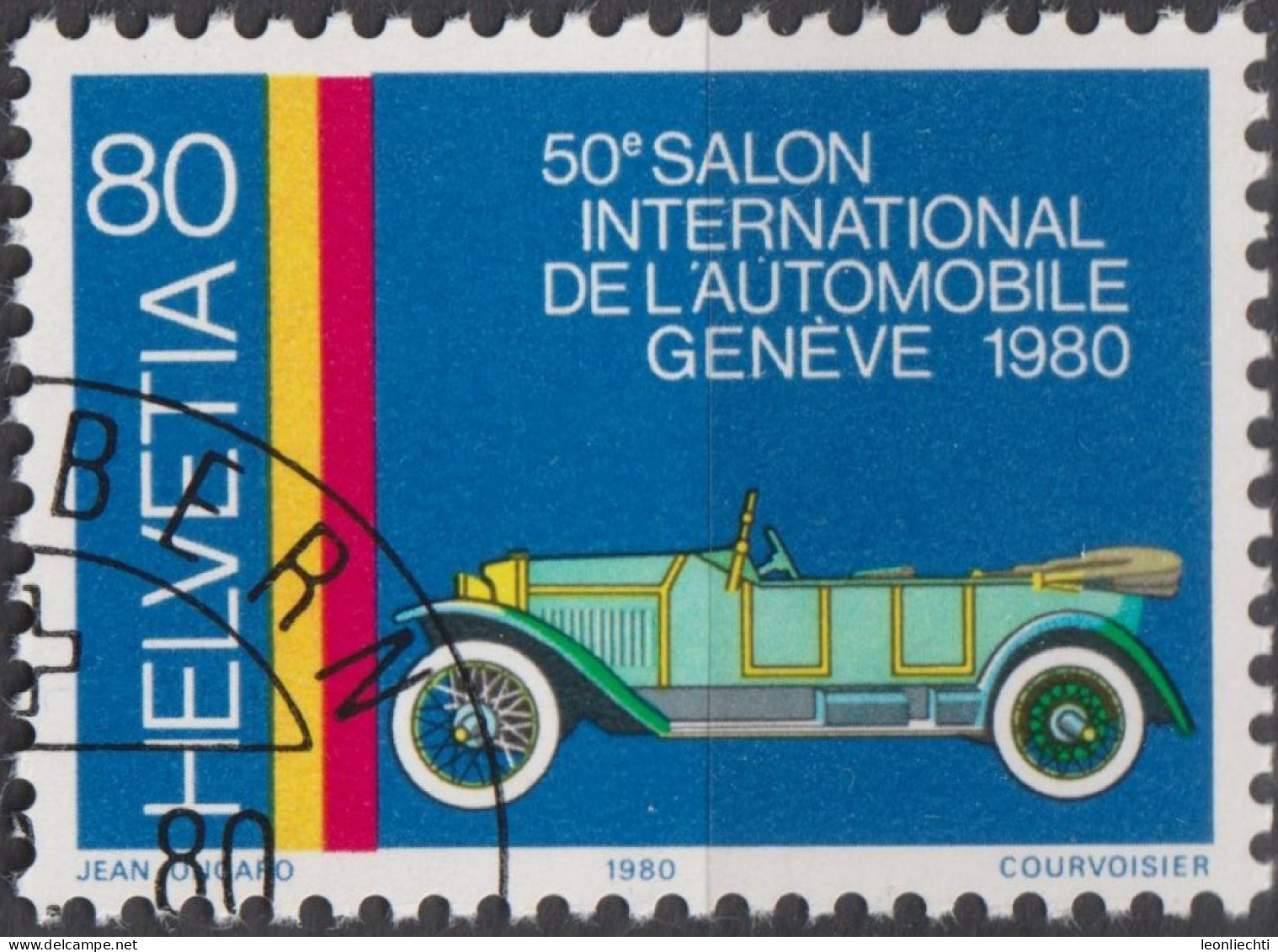 1980 Schweiz ° Zum: CH 639, Mi: CH 1173, 50. Automobilsalon, Genf - Usati