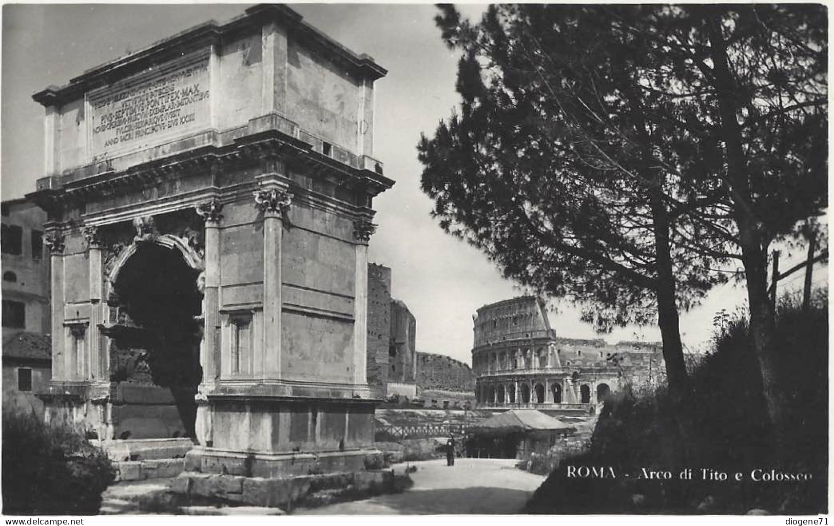 Roma Arco Di Tito E Colosseo 1934 Animata - Places