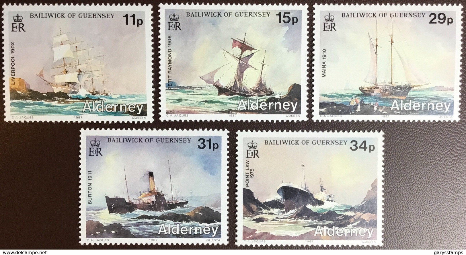 Alderney 1987 Shipwrecks MNH - Alderney