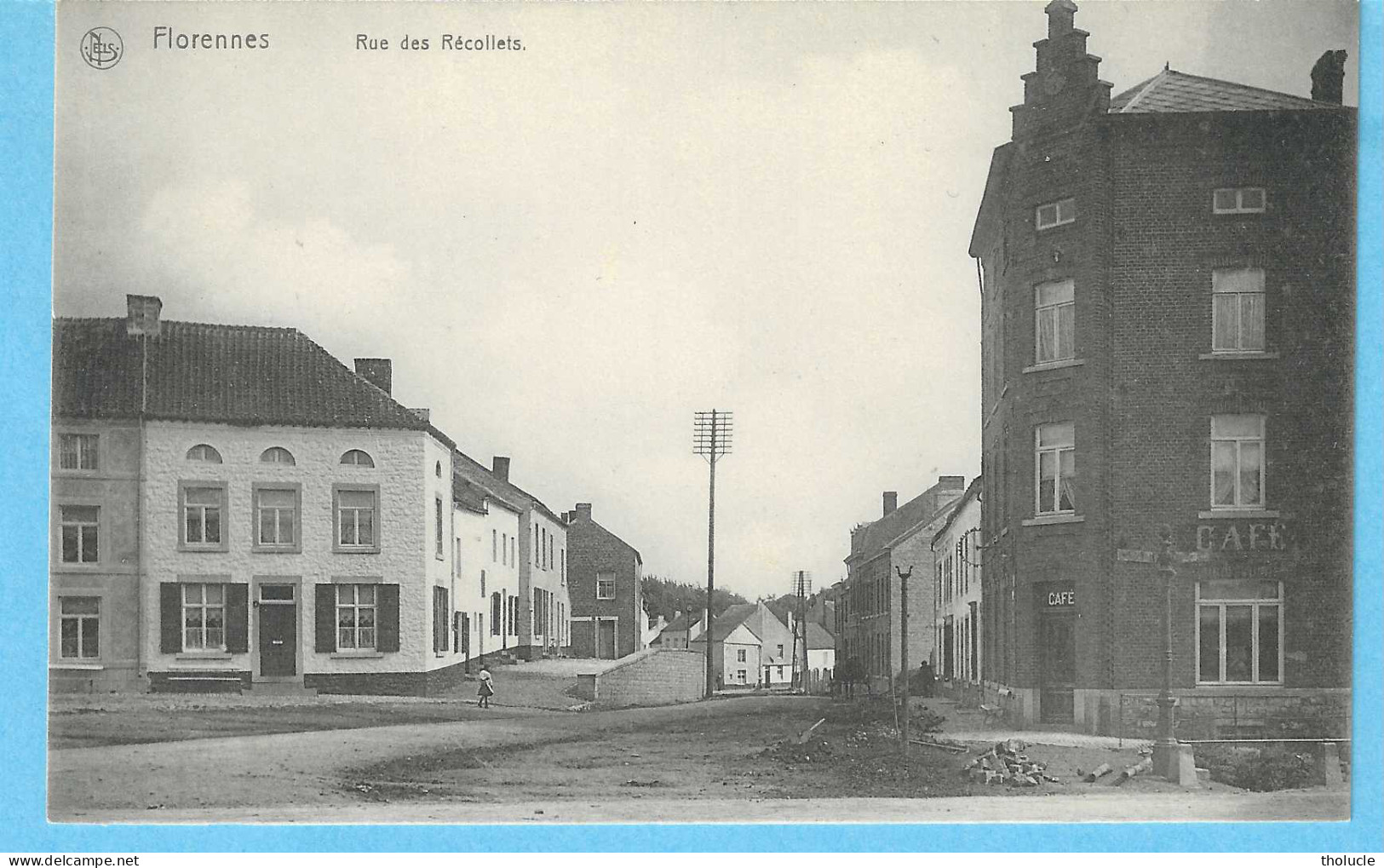 Florennes-+/-1910-Rue Des Récollets-Café Sur La Droite-Edit.Nels--> E.Rampont, Florennes-Pas Courante - Florennes