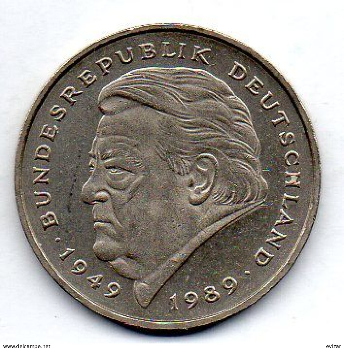 GERMANY - FEDERAL REPUBLIC, 2 Mark, Copper-Nickel, Year 1990-J, KM # 175 - 2 Mark