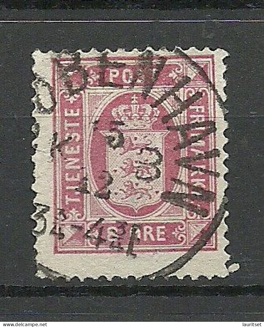 DENMARK Dänemark 1875 Michel 6 Y A Dienstmarke Official Coat Of Arms O - Service