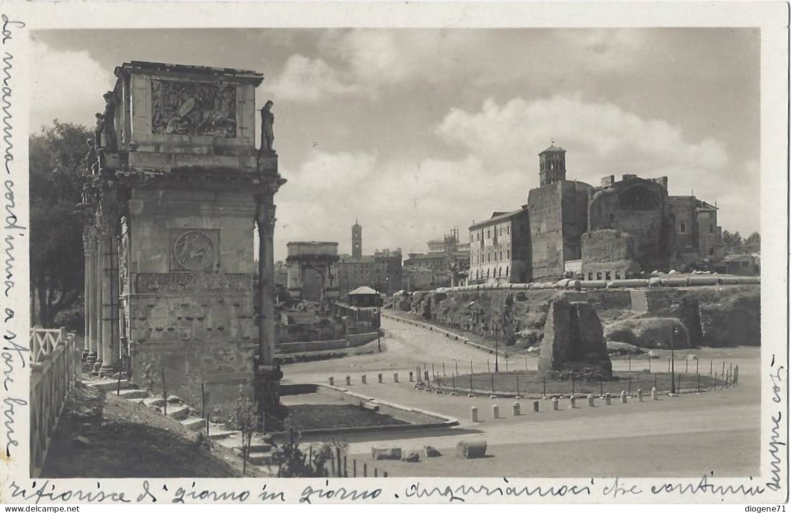 Roma Foro Romano Via Sacra 1932 - Orte & Plätze