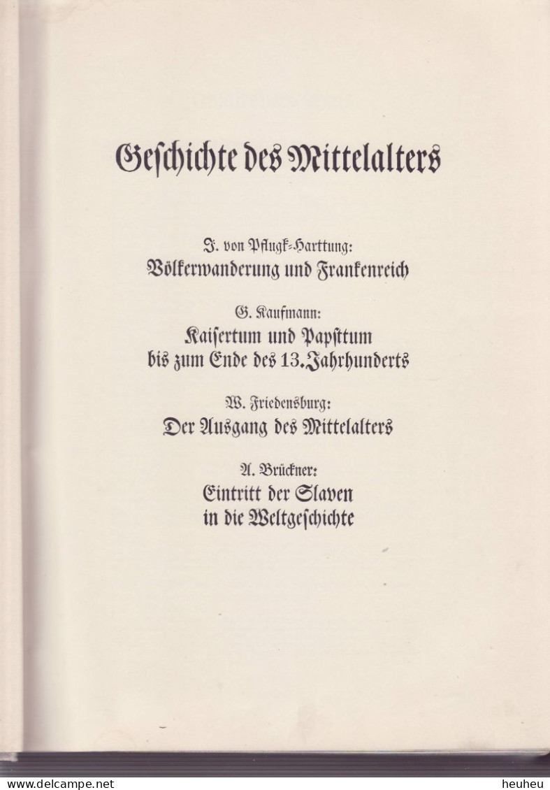 2 Bücher Weltgeschichte Band 1 + 2 Von 1908 Ullstein Verlag Super - 2. Middle Ages