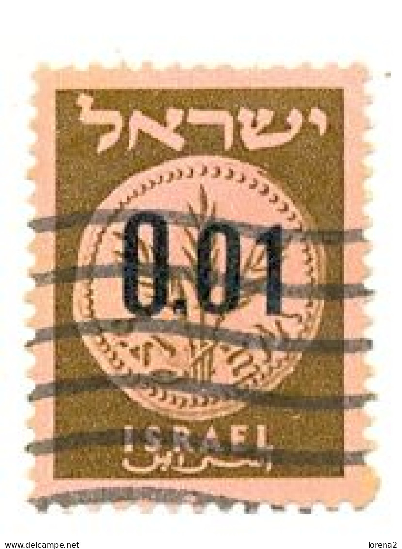 Sello Usado Israel. Yvert Nº 164A. Moneda. 2-isra164A - Gebraucht (ohne Tabs)