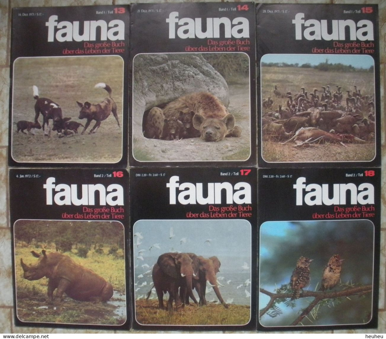 Zeitschrift FAUNA über Das Leben Der Tiere Hefte 1 Bis 45 Komplett - Loisirs & Collections