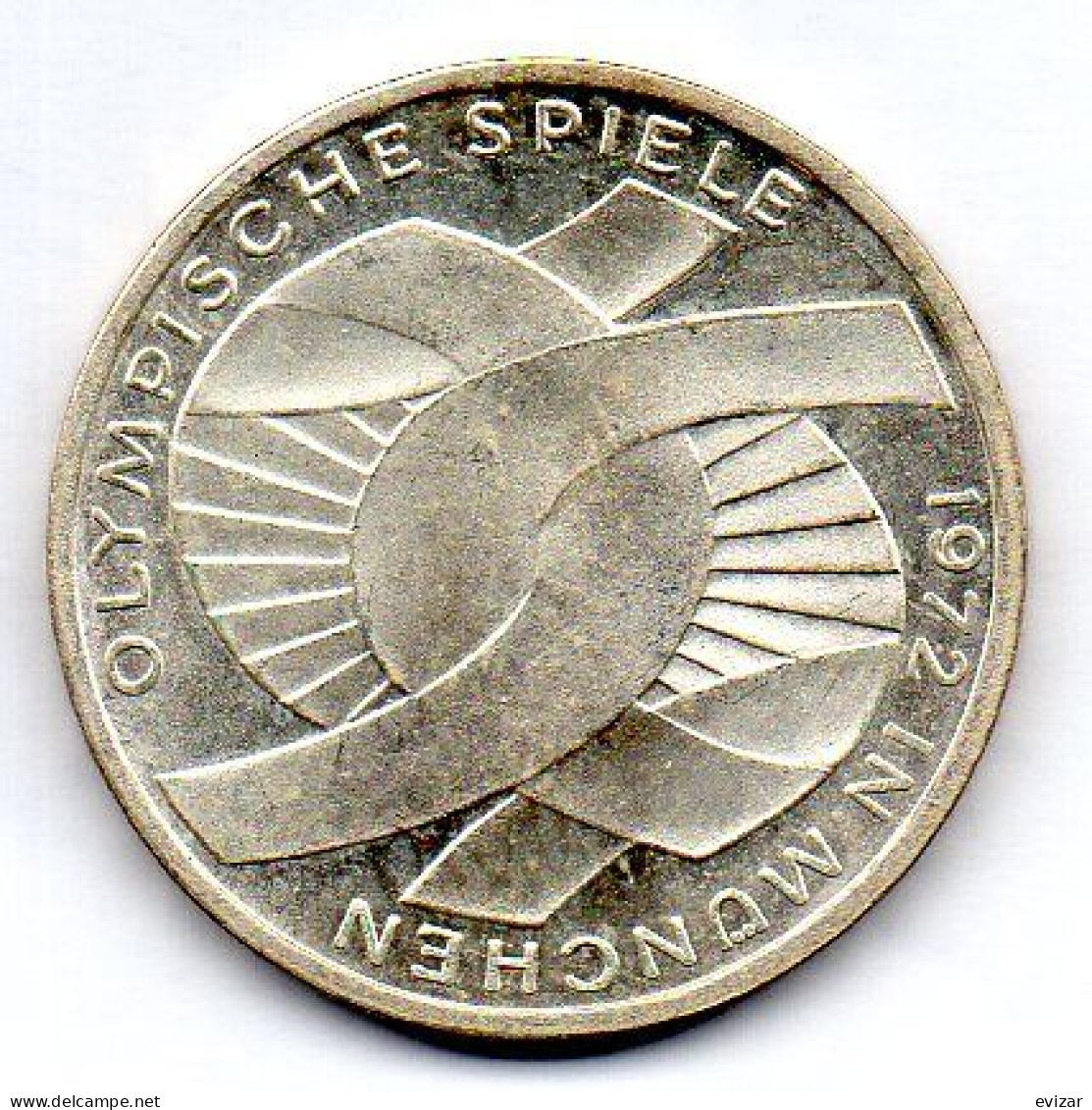 GERMANY - FEDERAL REPUBLIC, 10 Mark, Silver, Year 1972-G, KM # 131 - 10 Marcos